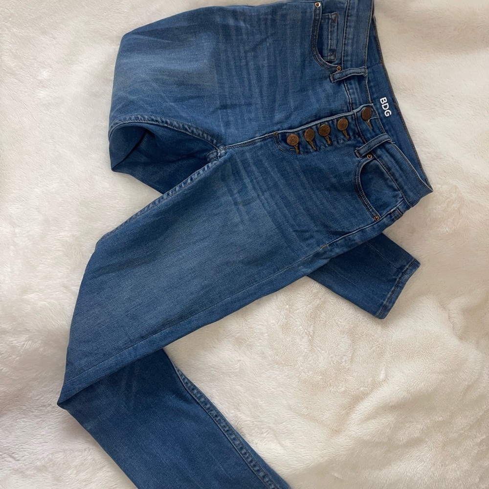 BDG High waisted jeans with buttons